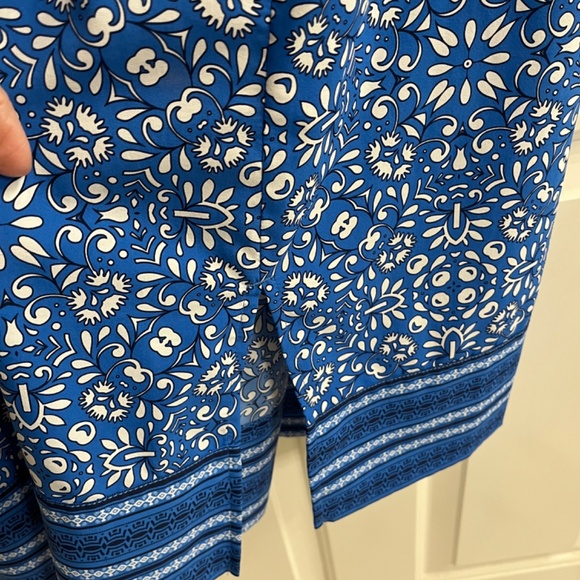 Coolibar Blue and White Midi Dress - Sun Protection UPF 50+ - Picture 6 of 10